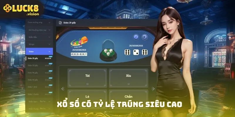 Xổ số tại LUCK8 có tỷ lệ trúng siêu cao
